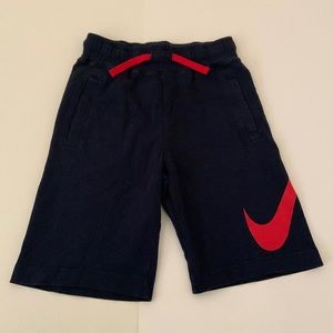 Boys Nike Red Swoosh Shorts